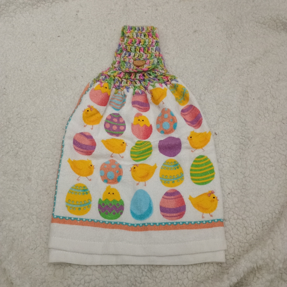 Handmade Crocheted Dishtowel